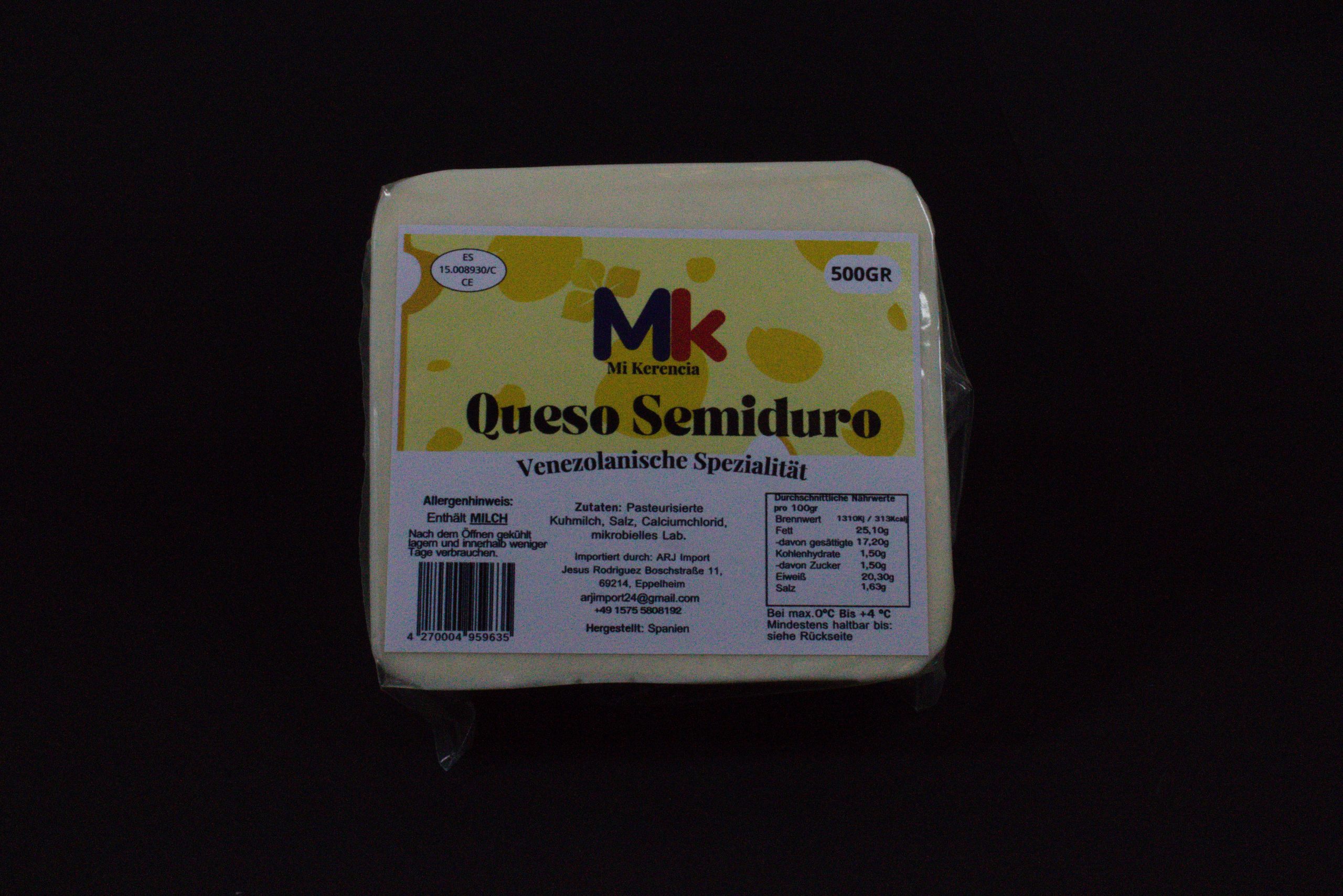 Queso Semiduro 500gr